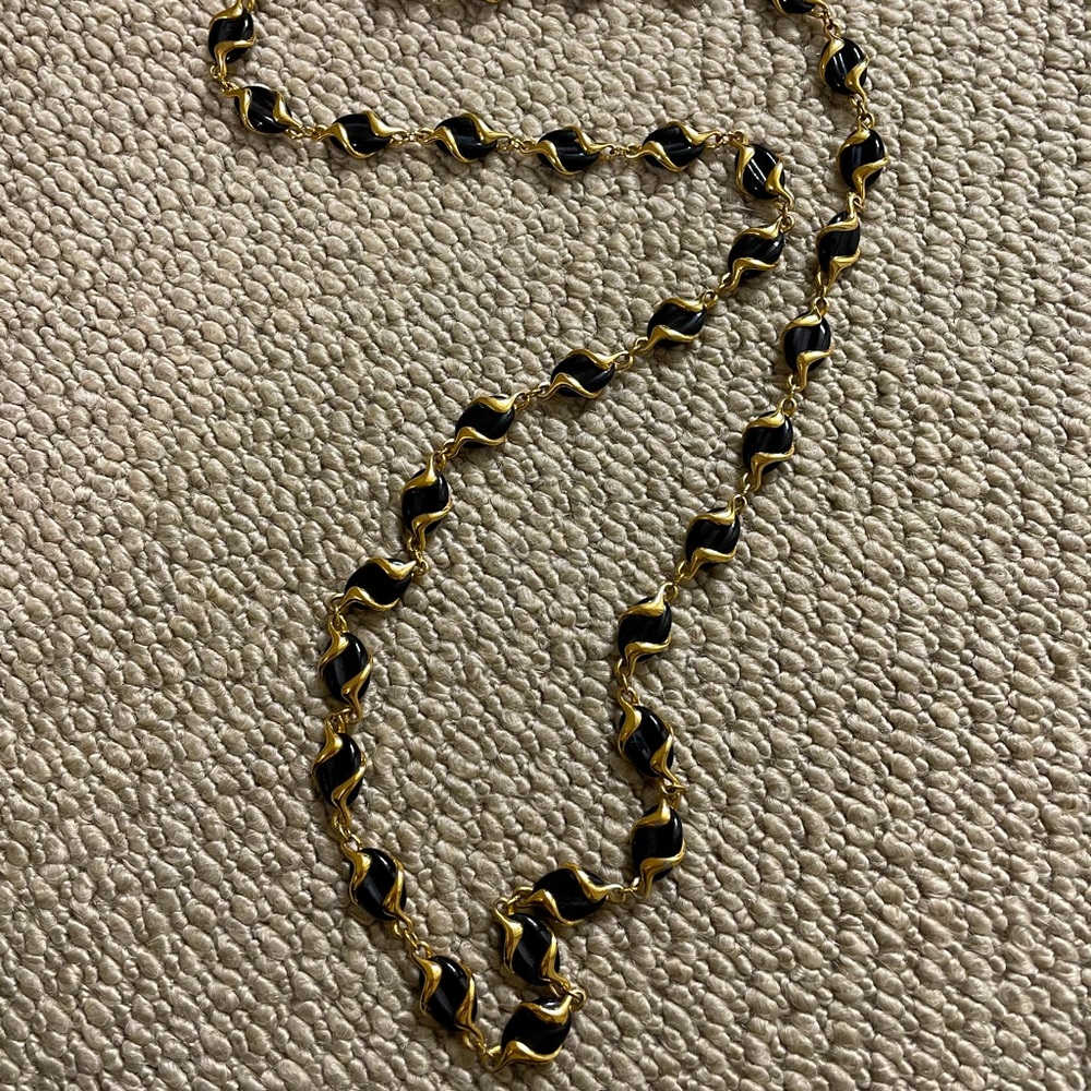 Crystal coffee bean necklace